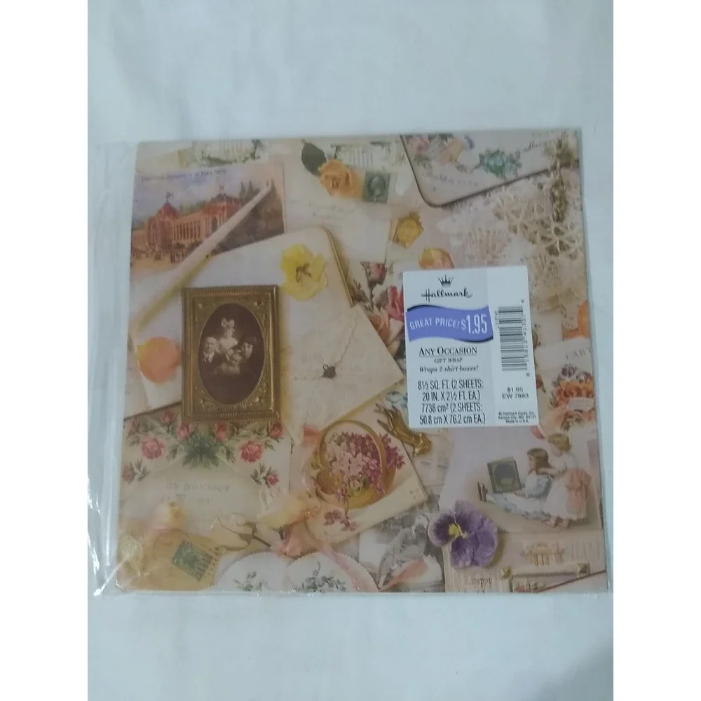 Vintage Wrapping Paper Gift Wrap Lot Of 4 NOS Assorted‎ Occasions READ